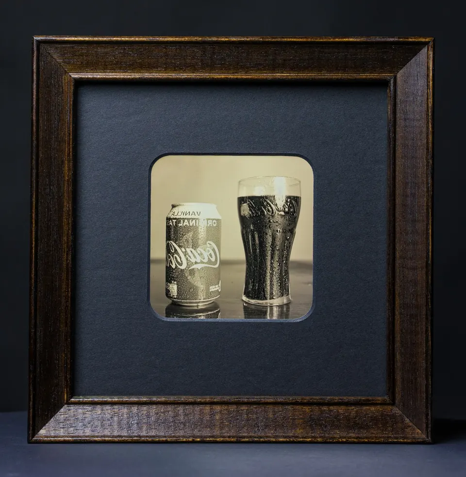 Gerahmte Daguerreotypie: Vanilla Coke.