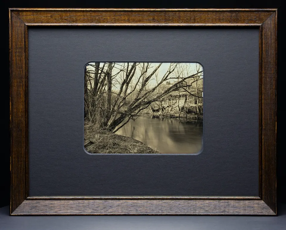 Gerahmte Daguerreotypie: Jagstzell.